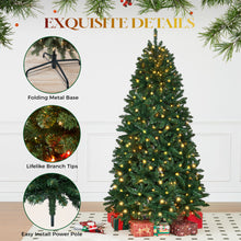 Load image into Gallery viewer, HOLLO STAR 6ft Prelit Christmas Tree with 270 LED Lights, Artificial Christmas Tree with App-Controlled Multi-Color RGB Lights, 1072 Branch Tips, Easy to Assemble, for Home, Party