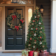 Load image into Gallery viewer, HOLLO STAR 6ft Prelit Christmas Tree with 270 LED Lights, Artificial Christmas Tree with App-Controlled Multi-Color RGB Lights, 1072 Branch Tips, Easy to Assemble, for Home, Party