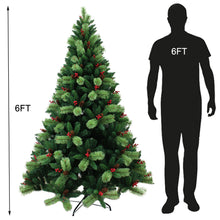 Load image into Gallery viewer, HOLLO STAR 6ft Pre-Lit Artificial Christmas Tree w/300 LED Lights - HOLLO STAR