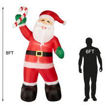 Load image into Gallery viewer, HOLLO STAR 8Ft Christmas Santa Claus Inflatable Yard Decor - HOLLO STAR