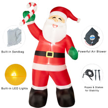 Load image into Gallery viewer, HOLLO STAR 8Ft Christmas Santa Claus Inflatable Yard Decor - HOLLO STAR