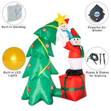 Load image into Gallery viewer, HOLLO STAR 6Ft Christmas Tree with Gift Inflatable Yard Decor - HOLLO STAR