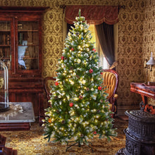 Load image into Gallery viewer, HOLLO STAR 6ft Pre-Lit Snow Artificial Christmas Tree - HOLLO STAR