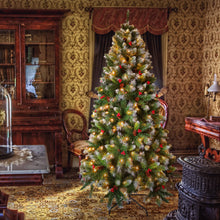 Load image into Gallery viewer, HOLLO STAR 7ft Pre-Lit Snow Artificial Christmas Tree with 450 LED Lights - HOLLO STAR