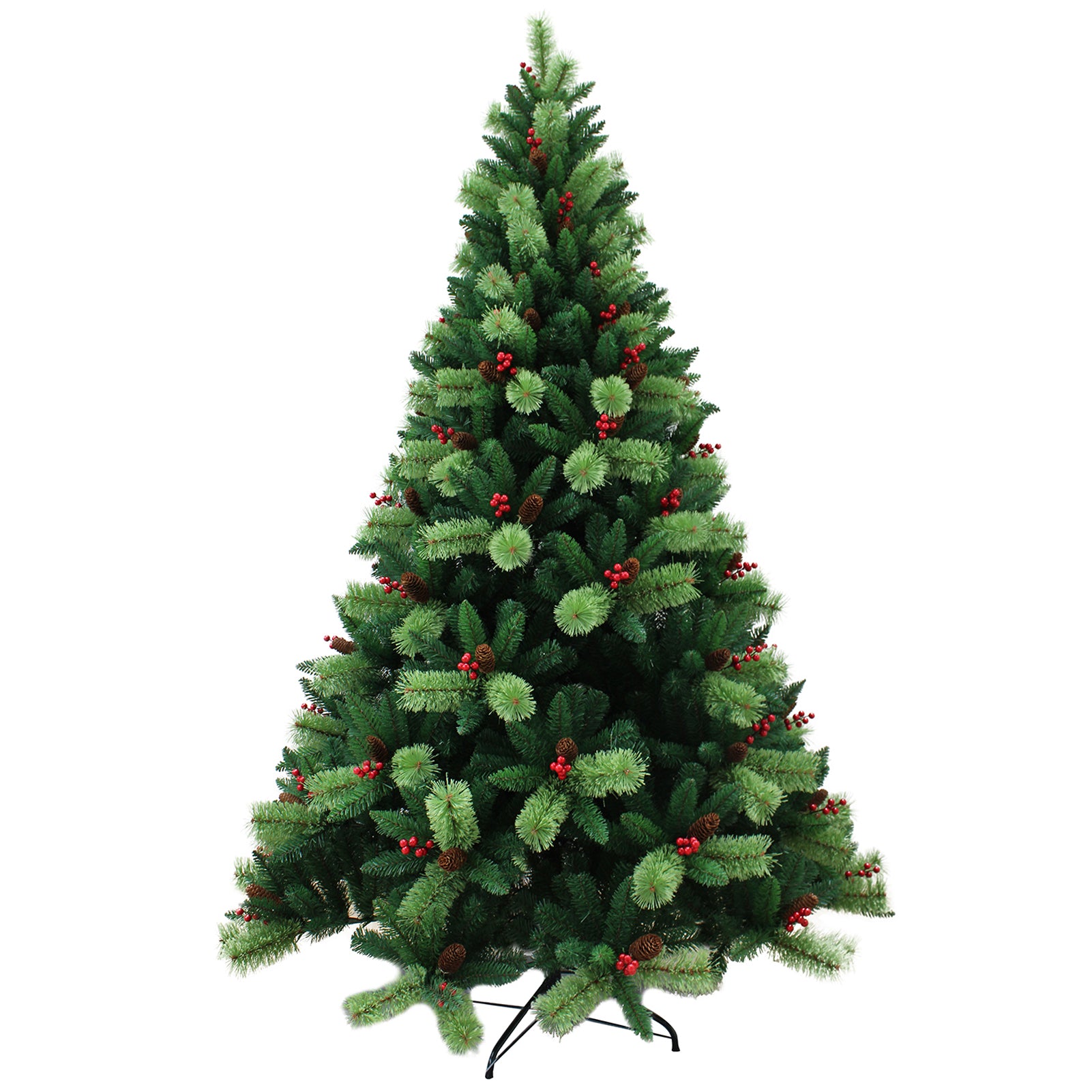 HOLLO STAR 6ft Pre-Lit Artificial Christmas Tree w/300 LED Lights