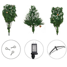 Load image into Gallery viewer, HOLLO STAR 7ft Pre-Lit Snow Artificial Christmas Tree w/400 LED Lights - HOLLO STAR
